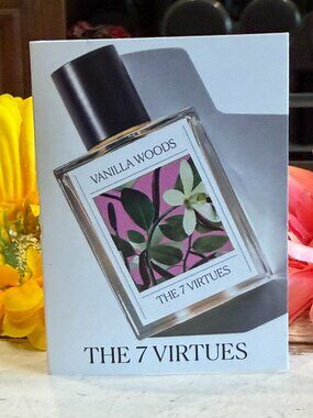 🎁5 For $25 The 7 Virtues Vanilla Woods Sample Spray Card 1.7 ml New!